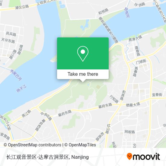 长江观音景区-达摩古洞景区 map
