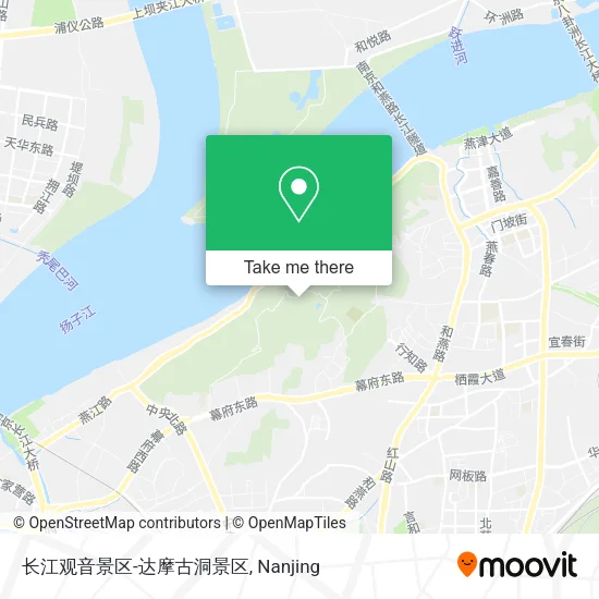长江观音景区-达摩古洞景区 map
