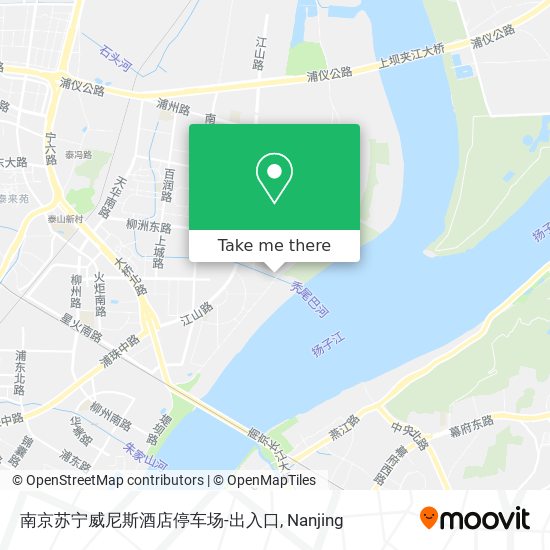 南京苏宁威尼斯酒店停车场-出入口 map