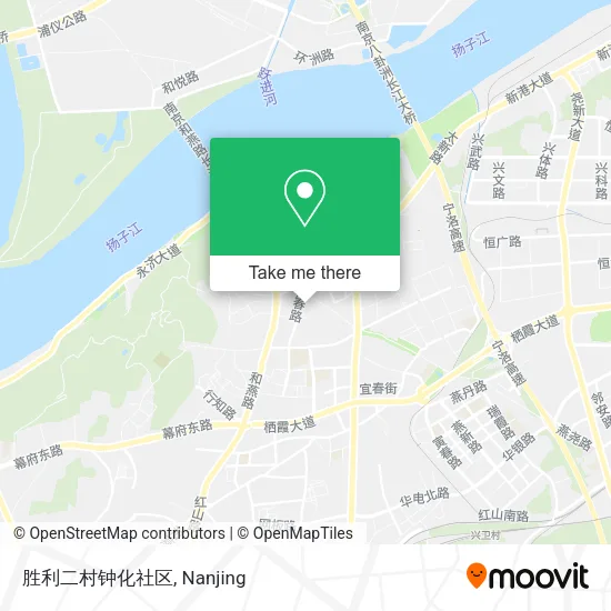 胜利二村钟化社区 map