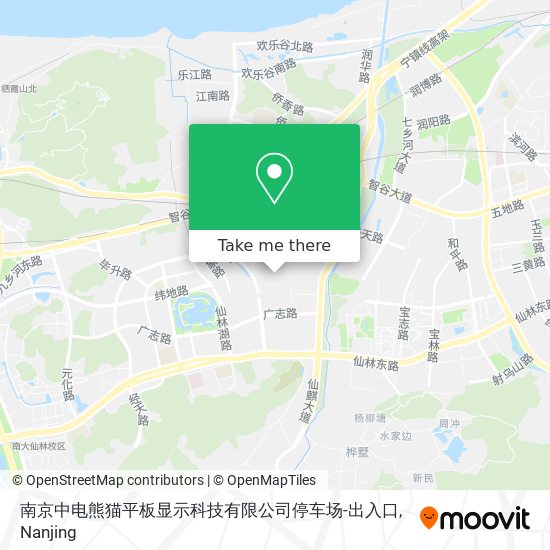 南京中电熊猫平板显示科技有限公司停车场-出入口 map
