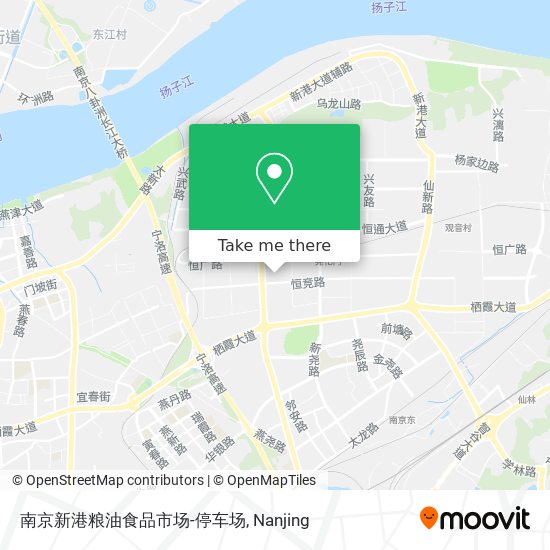 南京新港粮油食品市场-停车场 map