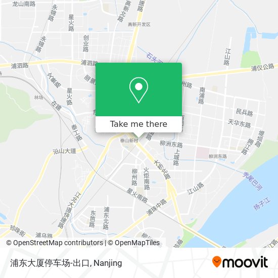 浦东大厦停车场-出口 map