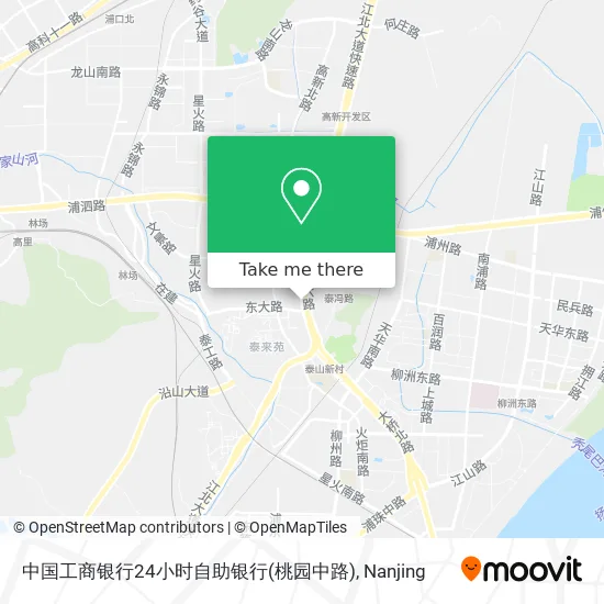 中国工商银行24小时自助银行(桃园中路) map