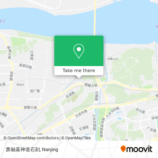 萧融墓神道石刻 map