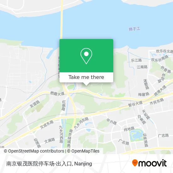 南京银茂医院停车场-出入口 map