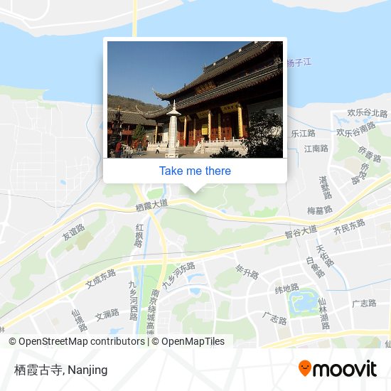栖霞古寺 map