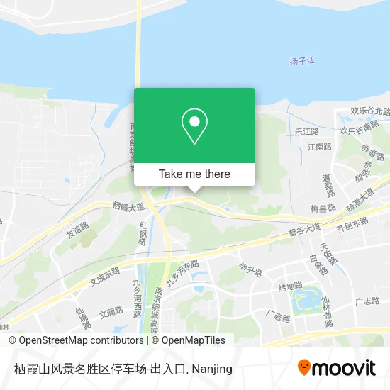 栖霞山风景名胜区停车场-出入口 map