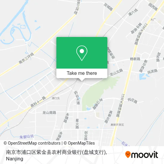 南京市浦口区紫金县农村商业银行(盘城支行) map