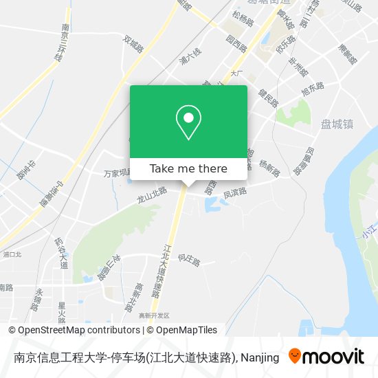 南京信息工程大学-停车场(江北大道快速路) map