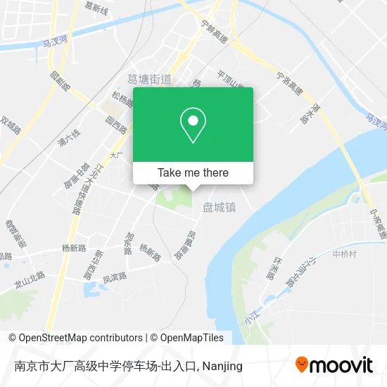 南京市大厂高级中学停车场-出入口 map