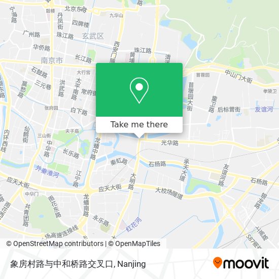 象房村路与中和桥路交叉口 map