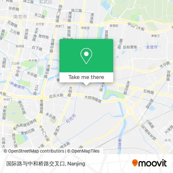 国际路与中和桥路交叉口 map