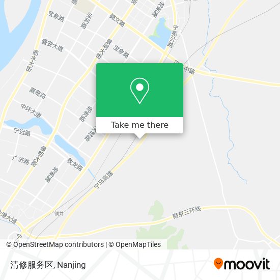 清修服务区 map