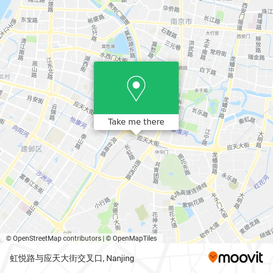 虹悦路与应天大街交叉口 map
