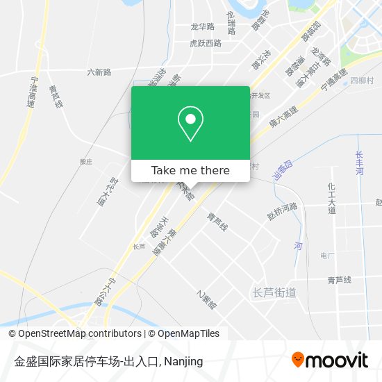 金盛国际家居停车场-出入口 map