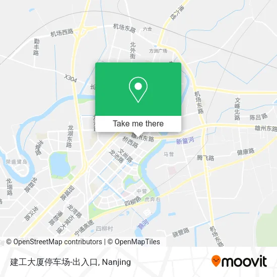 建工大厦停车场-出入口 map