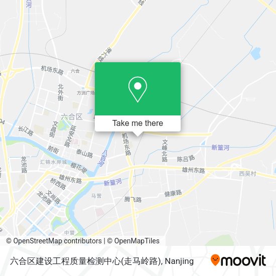 六合区建设工程质量检测中心(走马岭路) map