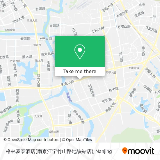 格林豪泰酒店(南京江宁竹山路地铁站店) map