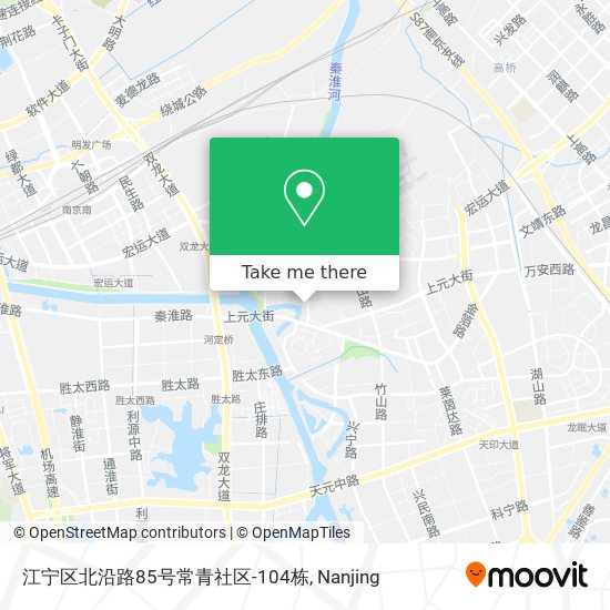 江宁区北沿路85号常青社区-104栋 map