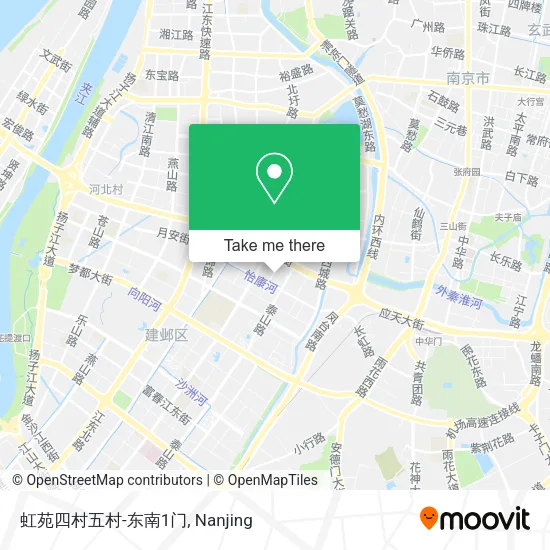 虹苑四村五村-东南1门 map