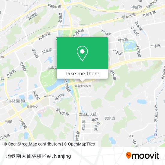 地铁南大仙林校区站 map