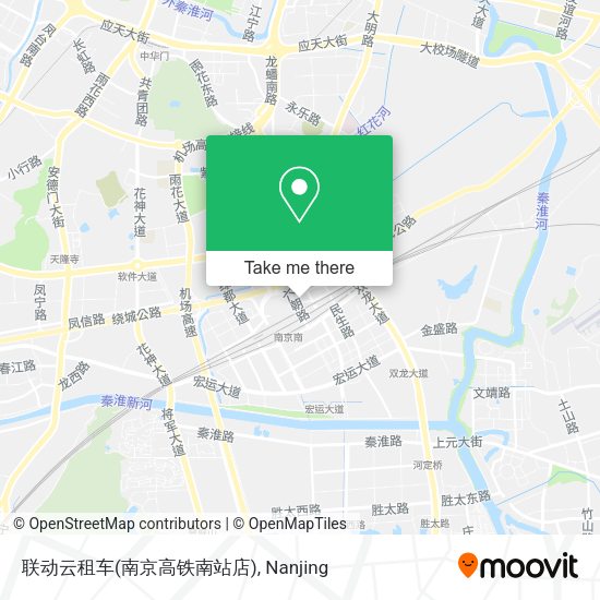 联动云租车(南京高铁南站店) map