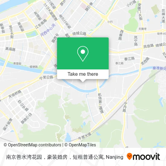 南京善水湾花园，豪装婚房，短租普通公寓 map