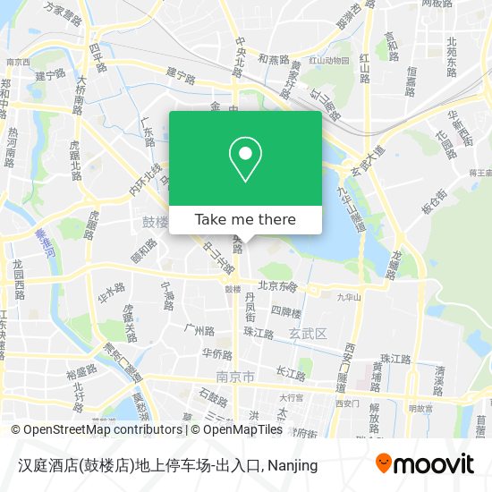 汉庭酒店(鼓楼店)地上停车场-出入口 map