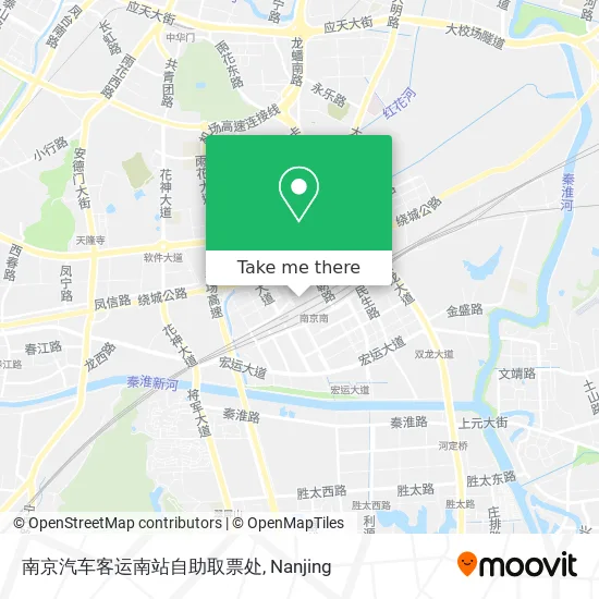 南京汽车客运南站自助取票处 map