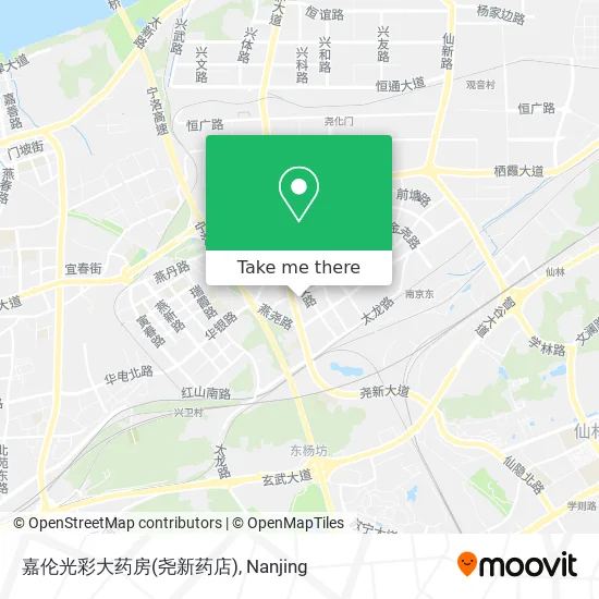 嘉伦光彩大药房(尧新药店) map