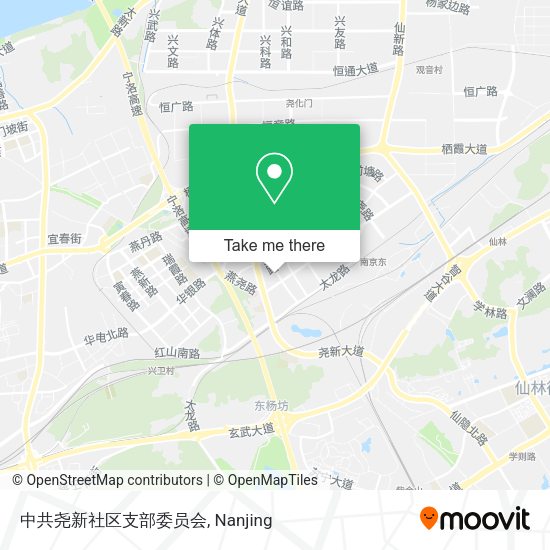 中共尧新社区支部委员会 map