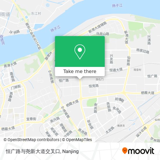 恒广路与尧新大道交叉口 map