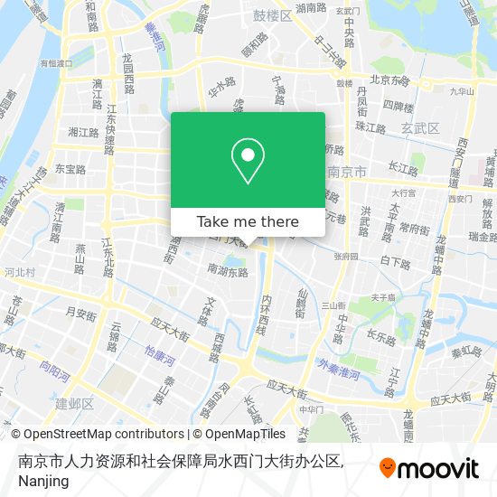 南京市人力资源和社会保障局水西门大街办公区 map