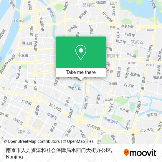 南京市人力资源和社会保障局水西门大街办公区 map