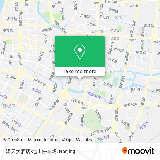 泽天大酒店-地上停车场 map