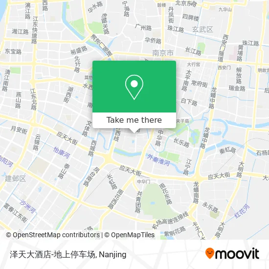 泽天大酒店-地上停车场 map