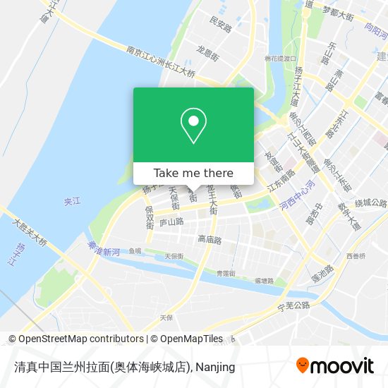 清真中国兰州拉面(奥体海峡城店) map