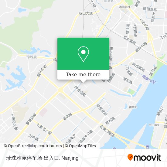 珍珠雅苑停车场-出入口 map
