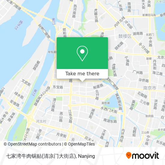 七家湾牛肉锅贴(清凉门大街店) map