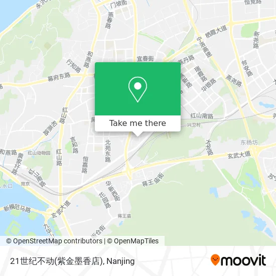 21世纪不动(紫金墨香店) map