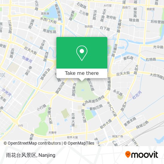 雨花台风景区 map