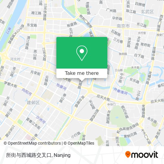 所街与西城路交叉口 map