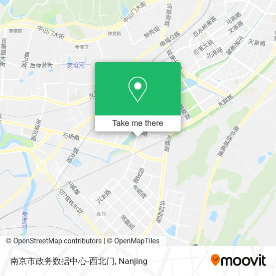 南京市政务数据中心-西北门 map