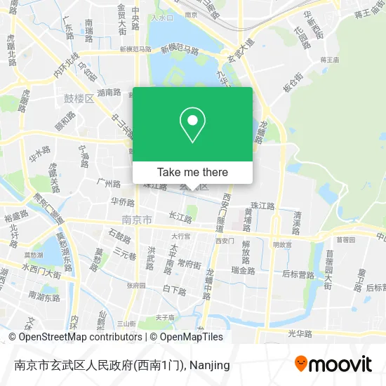 南京市玄武区人民政府(西南1门) map