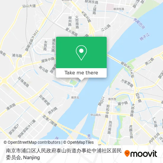 南京市浦口区人民政府泰山街道办事处中浦社区居民委员会 map