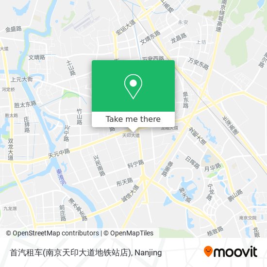 首汽租车(南京天印大道地铁站店) map