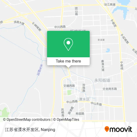 江苏省溧水开发区 map