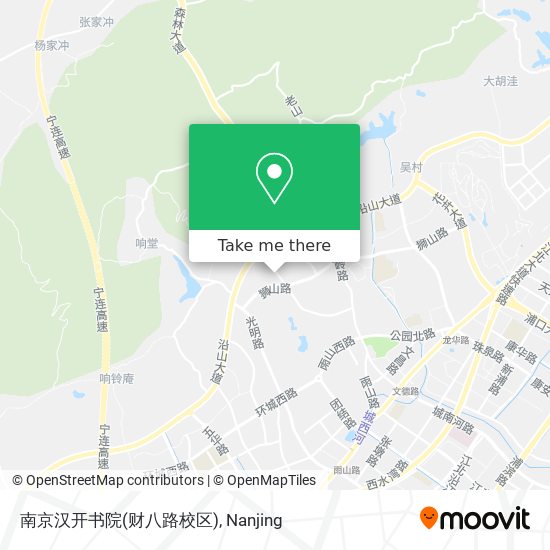 南京汉开书院(财八路校区) map