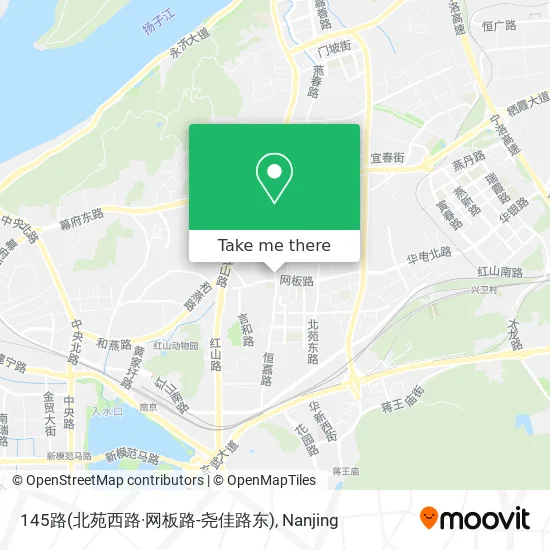 145路(北苑西路·网板路-尧佳路东) map